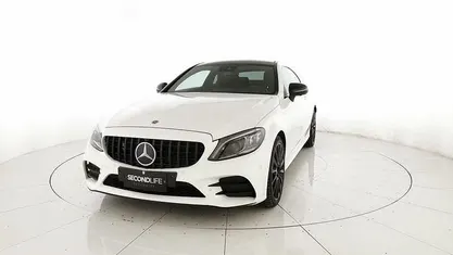 Usata Mercedes C220 Premium Plus 194 CV (142 kW) 2019 Bianco Coupé