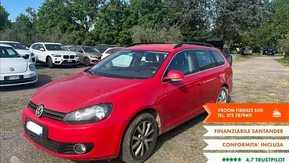 Usata VW Golf VII Trendline 105 CV (77 kW) 2013 Rosso Station wagon