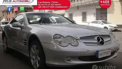 Begagnad Mercedes SL500 306 HK (225 kW) 2002 Silver Cab