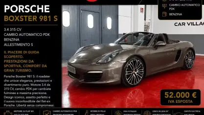 Usata Porsche Boxster 315 CV (231 kW) 2014 Marrone Cabrio