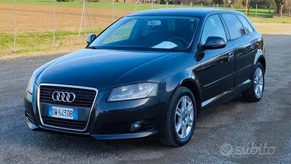 Usata Audi A3 Ambition 105 CV (77 kW) 2009 Nero Utilitaria