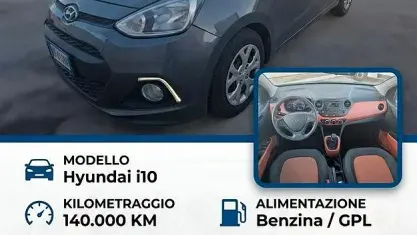 Usata Hyundai i10 67 CV (49 kW) 2016 Grigio Utilitaria