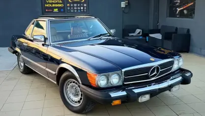 Usata Mercedes SL380 204 CV (150 kW) 1984 Blu Cabrio