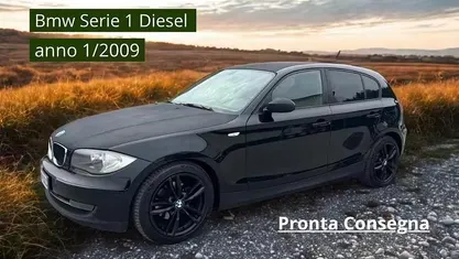 Usata BMW 118 Efficient Dynamics 143 CV (105 kW) 2009 Nero Utilitaria