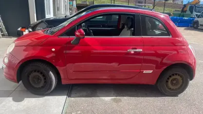 Usata Fiat 500C Lounge 75 CV (55 kW) 2010 Rosso Cabrio