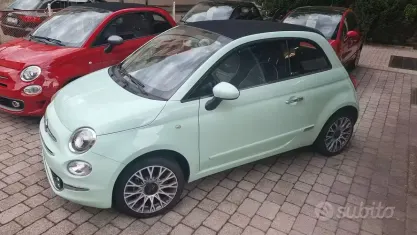 Usata Fiat 500C Lounge 69 CV (50 kW) 2017 Verde Cabrio