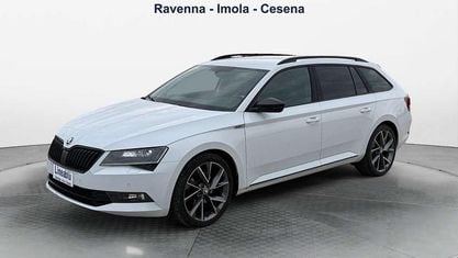 Käytetty Skoda Superb SportLine 150 HP (110 kW) 2018 Valkoinen Farmari