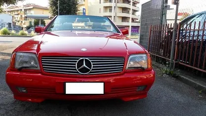 Usata Mercedes SL500 320 CV (235 kW) 1993 Rosso Cabrio