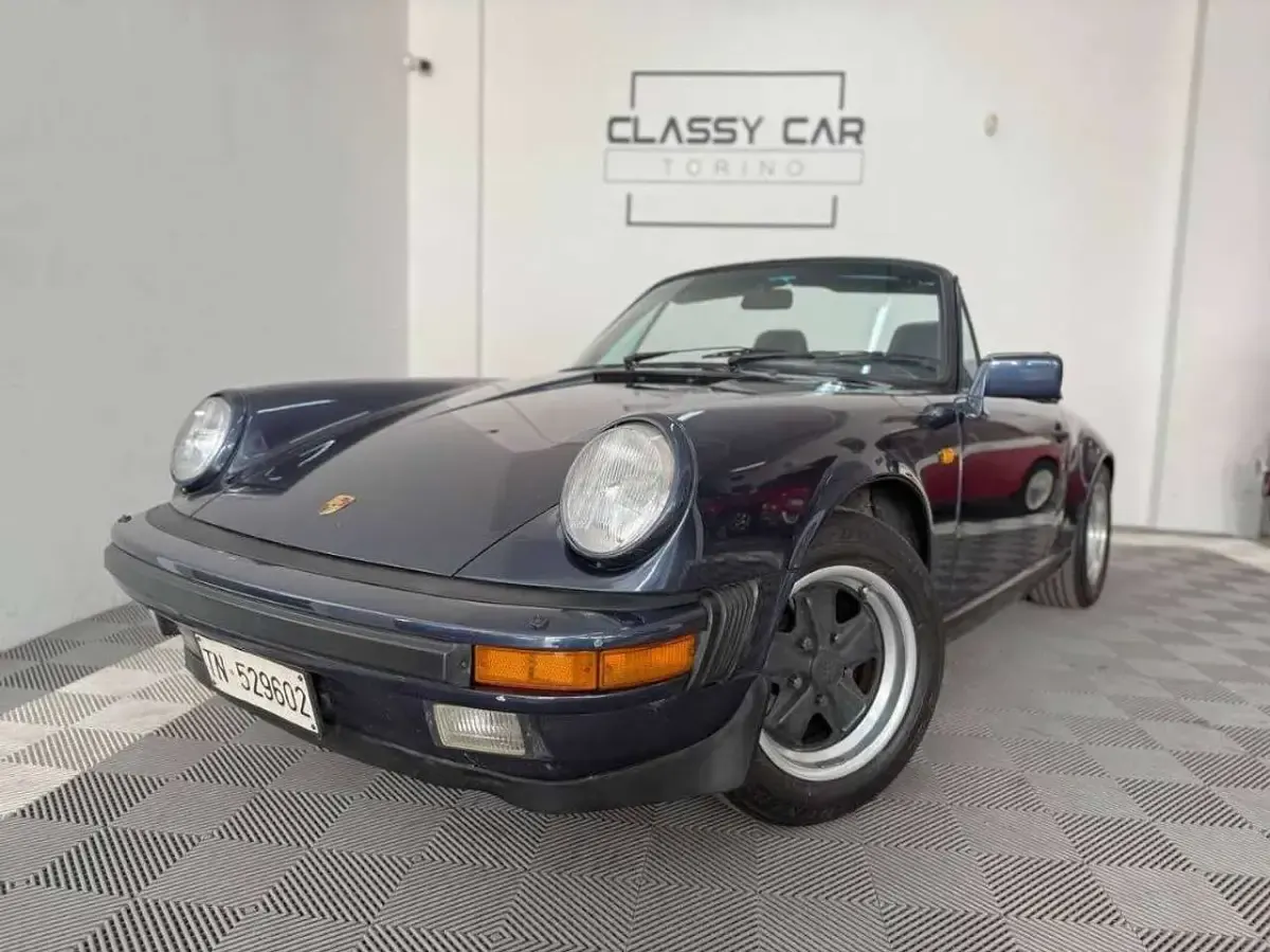 Usata Porsche 911 Carrera Cabriolet 231 CV (169 kW) 1986 Blu/azzurro Cabrio