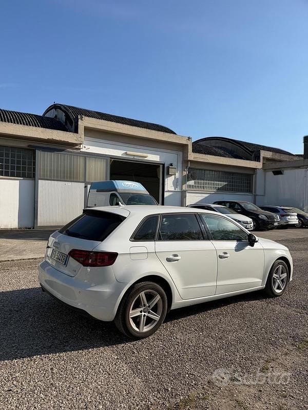 Usata Audi A3 Ambition 110 CV (80 kW) 2016 Bianco Berlina