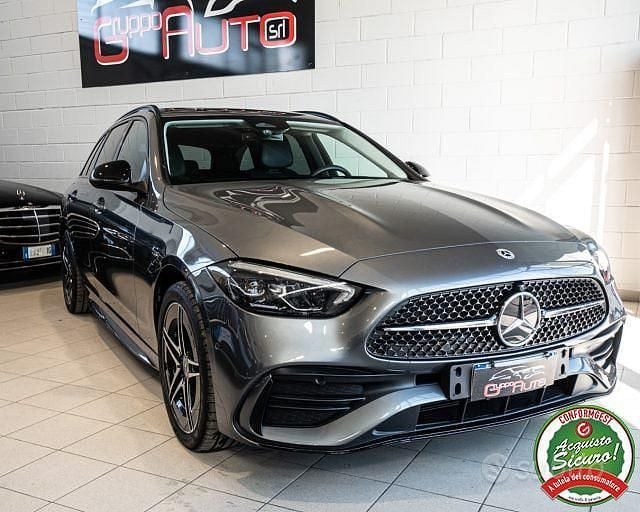 Usata Mercedes C300e Premium Plus 204 CV (150 kW) 2022 Grigio Station wagon