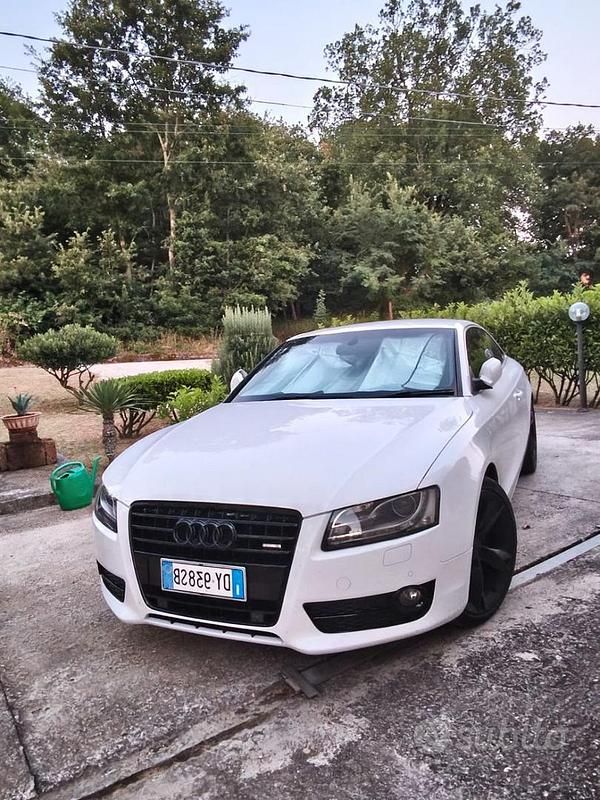 Usata Audi A5 211 CV (155 kW) 2009 Bianco Coupé