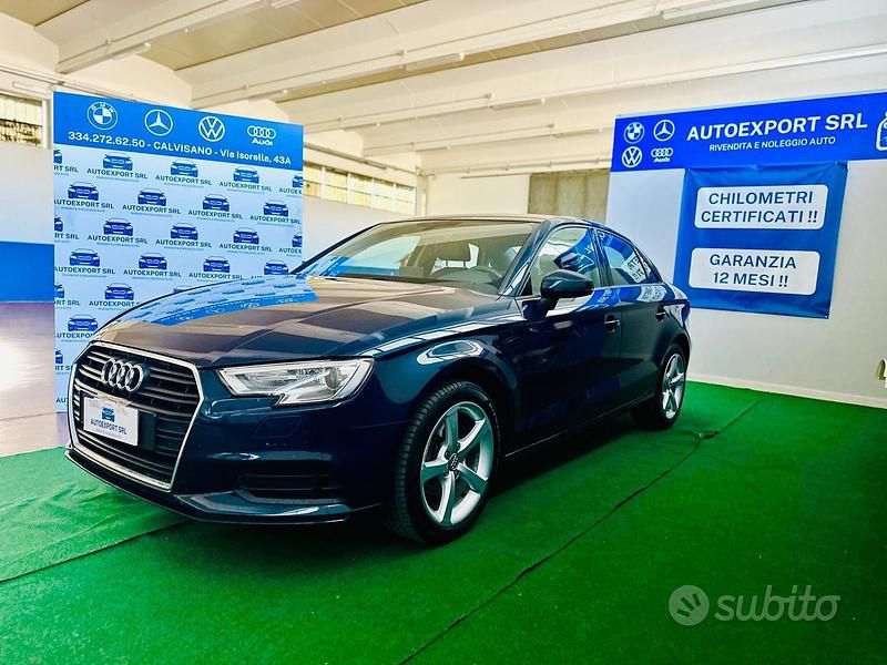 Usata Audi A3 Business 116 CV (85 kW) 2018 Blu Berlina