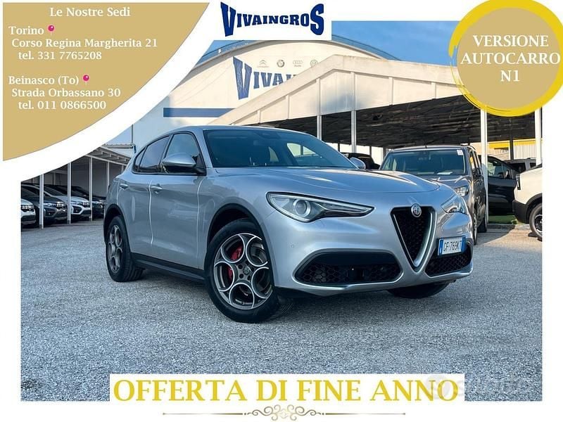 Grigio Usata 2021 Alfa Romeo Stelvio SUV | 23.900 € (Super prezzo) - Immagine 1/4
