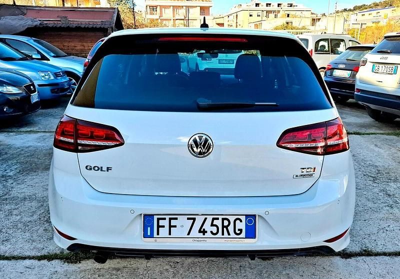 Usata VW Golf VII R-line 110 CV (80 kW) 2016 Bianco Berlina
