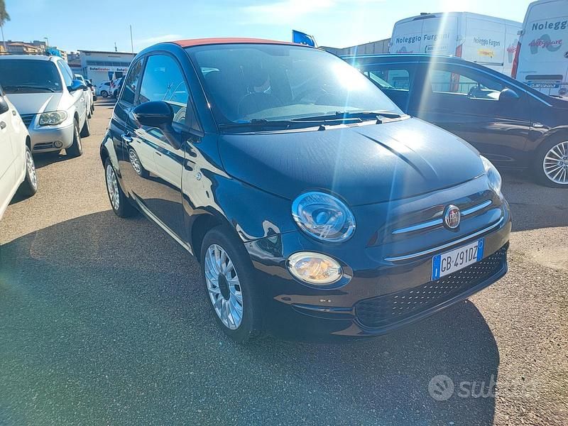 Usata Fiat 500C Lounge 69 CV (50 kW) 2020 Nero Cabrio