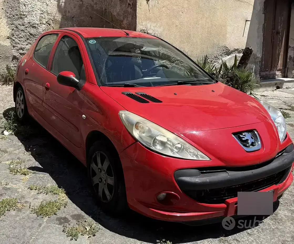 Usata Peugeot 206 60 CV (44 kW) 2009 Rosso Berlina