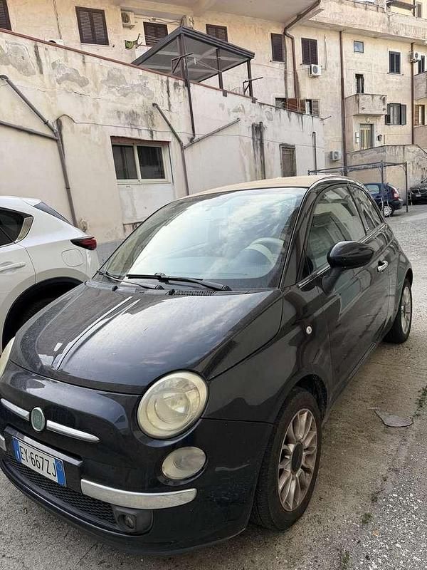 Usata Fiat 500C Lounge 75 CV (55 kW) 2010 Nero Cabrio