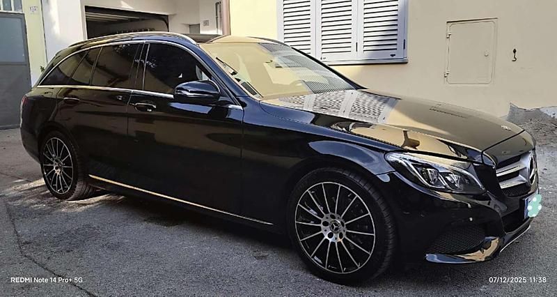 Usata Mercedes C220 170 CV (125 kW) 2018 Nero Station wagon