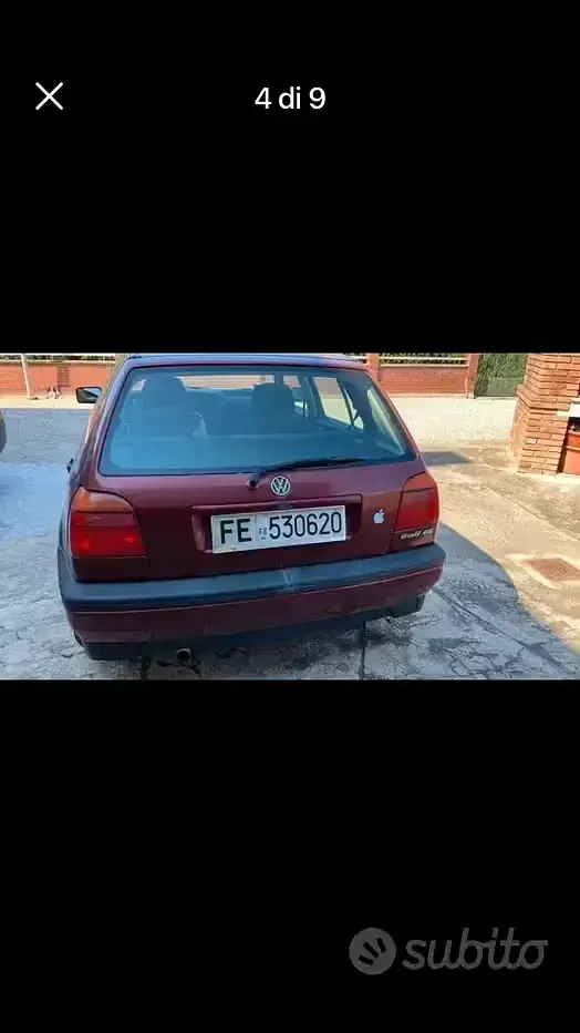 Usata VW Golf III 90 CV (66 kW) 1993 Rosso Berlina