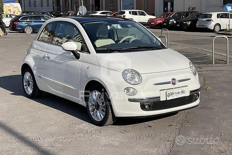 Usata Fiat 500 Lounge 69 CV (50 kW) 2014 Bianco Utilitaria