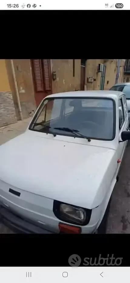 Usata Fiat 126 24 CV (17 kW) 1984 Bianco Utilitaria