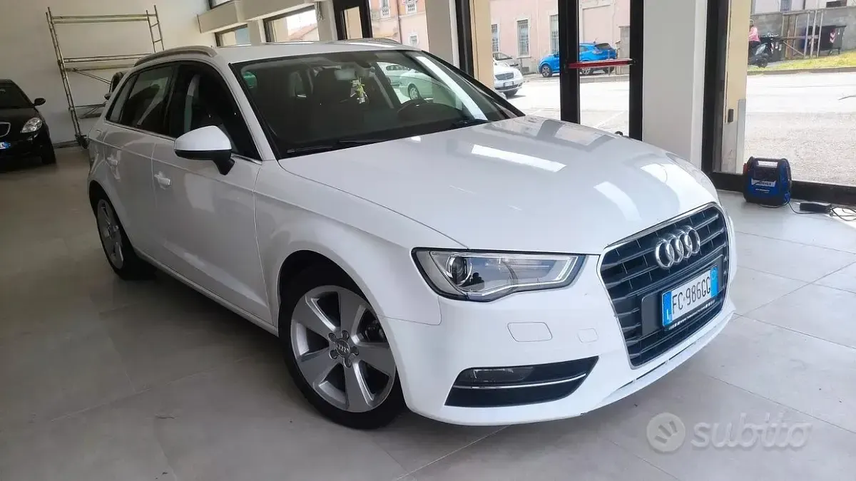 Usata Audi A3 110 CV (80 kW) 2016 Bianco Berlina