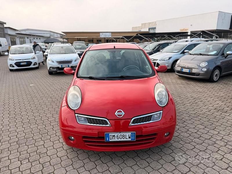 Usata Nissan Micra Acenta 80 CV (58 kW) 2008 Rosso Berlina