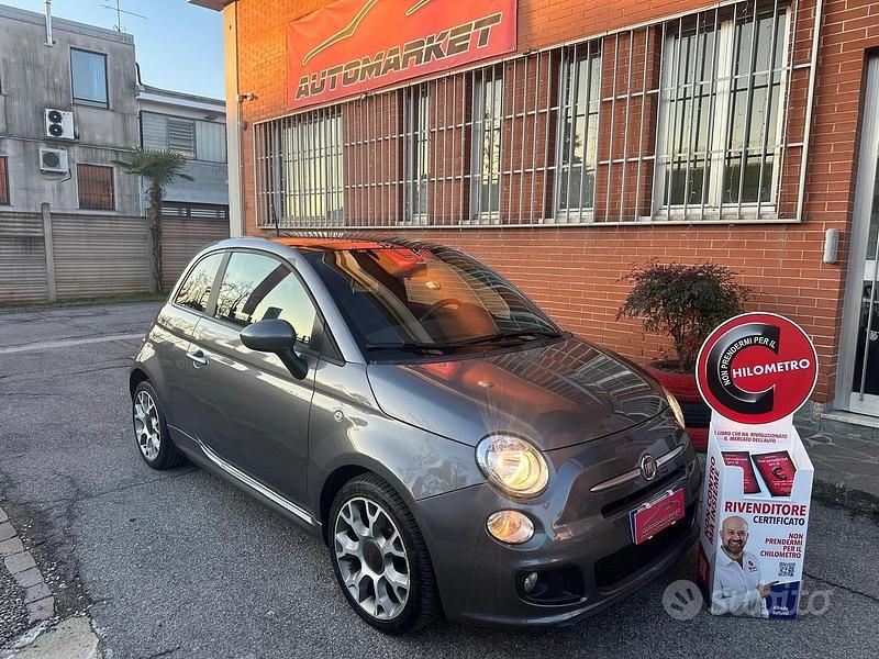 Grigio Usata 2014 Fiat 500S S Due volumi | 7490 € - Immagine 1/4