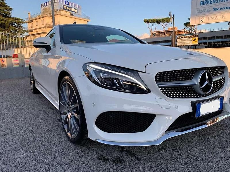 Usata Mercedes C220 170 CV (125 kW) 2017 Bianco Coupé
