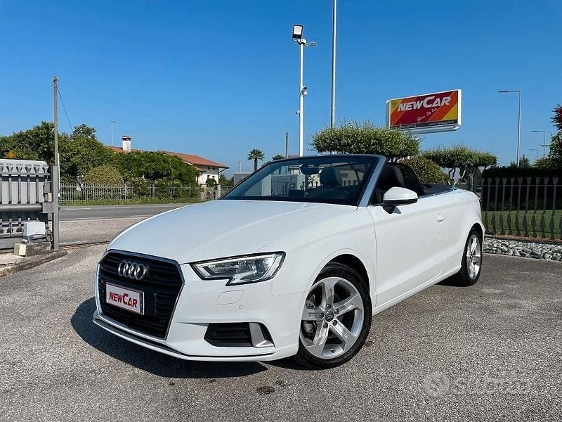 Bianco Usata 2017 Audi A3 Cabriolet Sport Cabrio | 22.000 € (Molto cara) - Immagine 1/4