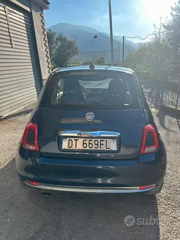Usata Fiat 500 69 CV (50 kW) 2009 Blu Cabrio
