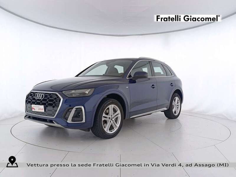 Blu navarra metallizzato Usata 2021 Audi Q5 S-Line SUV | 42.900 € (Buon prezzo) - Immagine 1/4