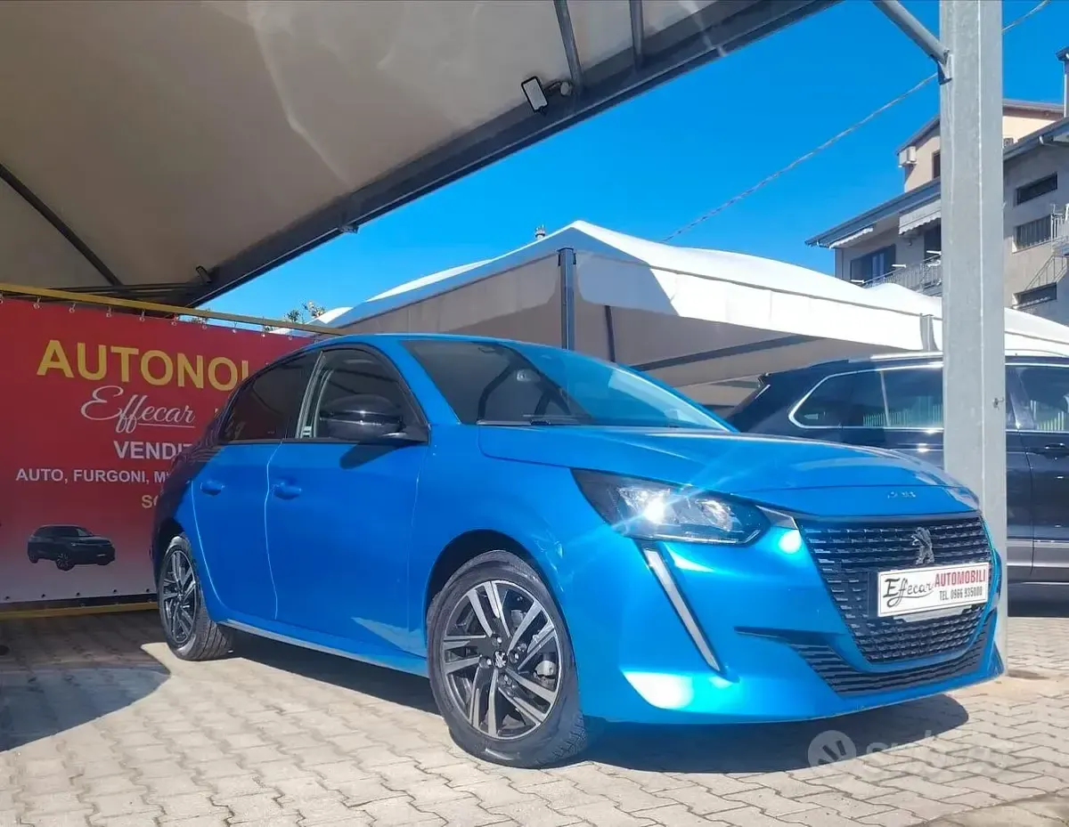 Usata Peugeot 208 75 CV (55 kW) 2022 Blu Utilitaria
