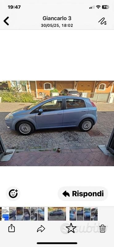 Usata Fiat Grande Punto 75 CV (55 kW) 2006 Blu Utilitaria
