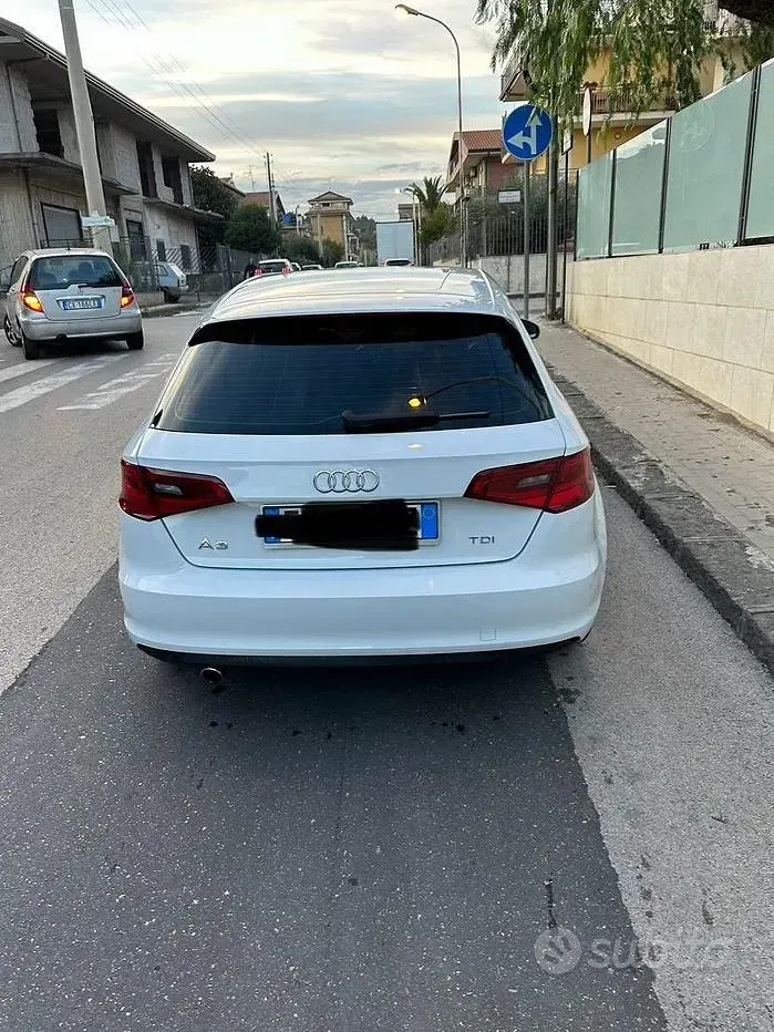 Usata Audi A3 102 CV (75 kW) 2014 Bianco Berlina