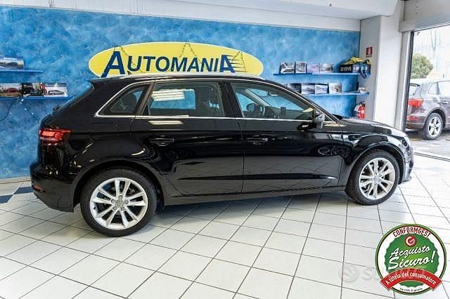 Usata Audi A3 Ambition 110 CV (80 kW) 2017 Nero Utilitaria