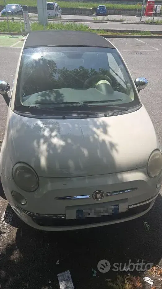 Usata Fiat 500C 69 CV (50 kW) 2009 Bianco Cabrio