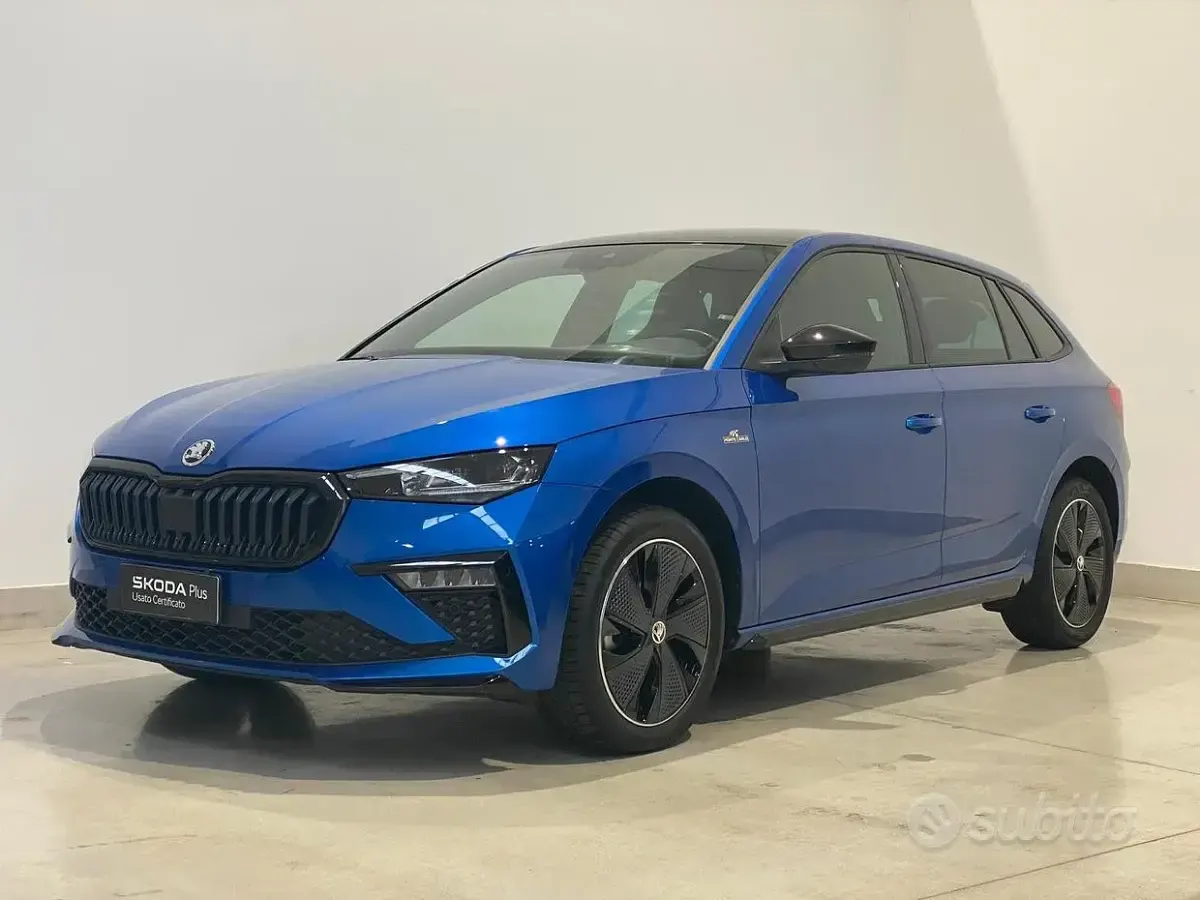 Usata Skoda Scala Monte Carlo 116 CV (85 kW) 2024 Blu race metallizzato Utilitaria