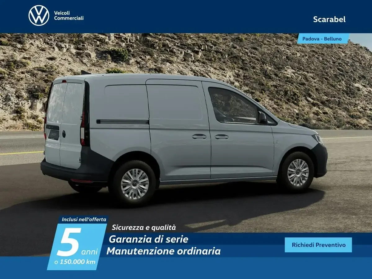 Usata VW Caddy Business 102 CV (75 kW) 2024 Bianco candy Monovolume