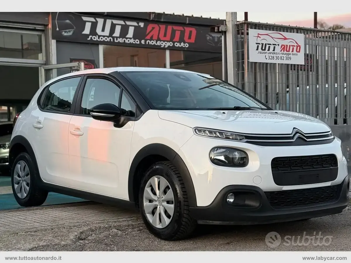 Usata Citroën C3 Shine 102 CV (75 kW) 2019 Bianco Berlina