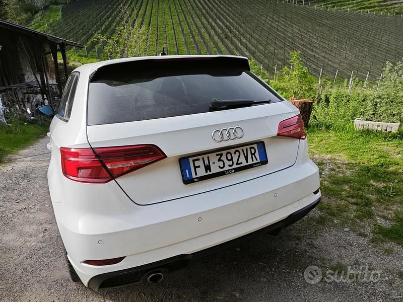 Usata Audi A3 Sport 116 CV (85 kW) 2019 Bianco Berlina