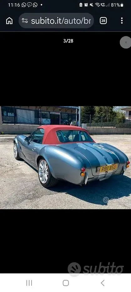 Usata BMW Z3 193 CV (141 kW) 1997 Grigio Berlina