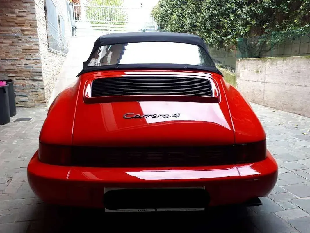 Usata Porsche 911 Carrera 4 Cabriolet 250 CV (183 kW) 1990 Rosso Cabrio
