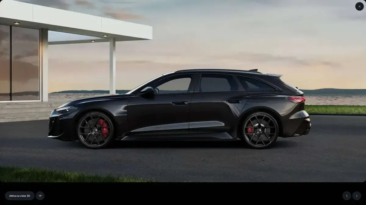 Nuova Audi RS5 Performance 639 CV (469 kW) 2026 Nero mythos met. Station wagon