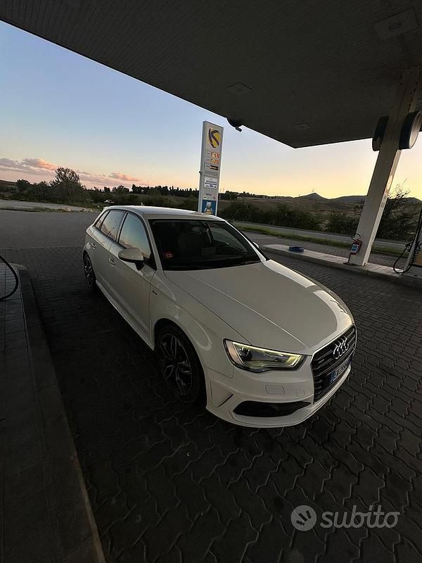 Usata Audi A3 S-Line 2014 Bianco Berlina