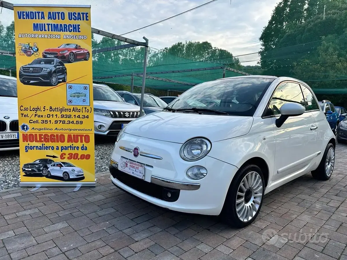 Usata Fiat 500 69 CV (50 kW) 2011 Bianco Berlina