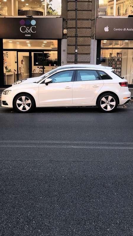 Usata Audi A3 Ambition 110 CV (80 kW) 2014 Bianco Berlina