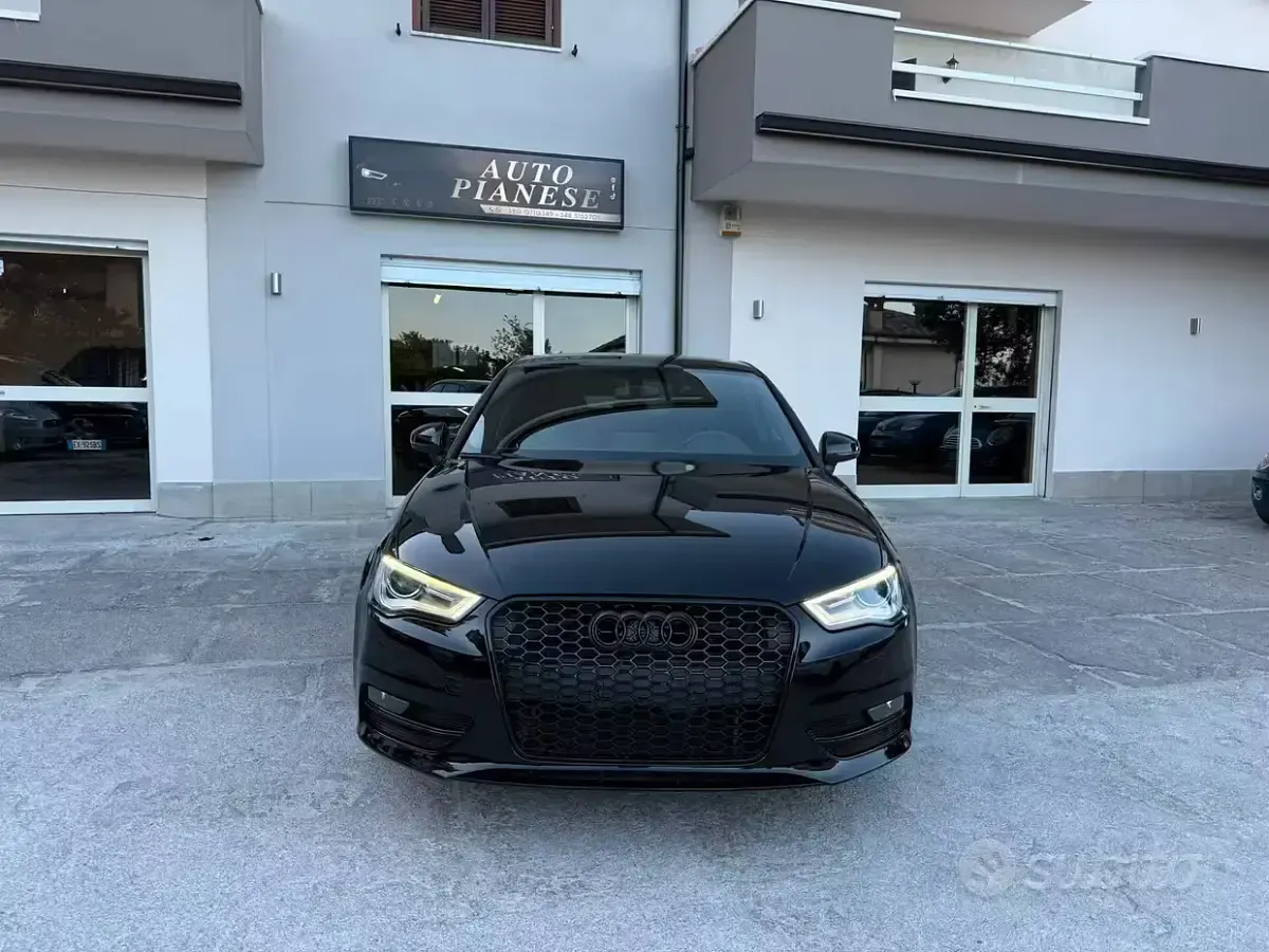 Usata Audi A3 S-Line 150 CV (110 kW) 2014 Nero Berlina