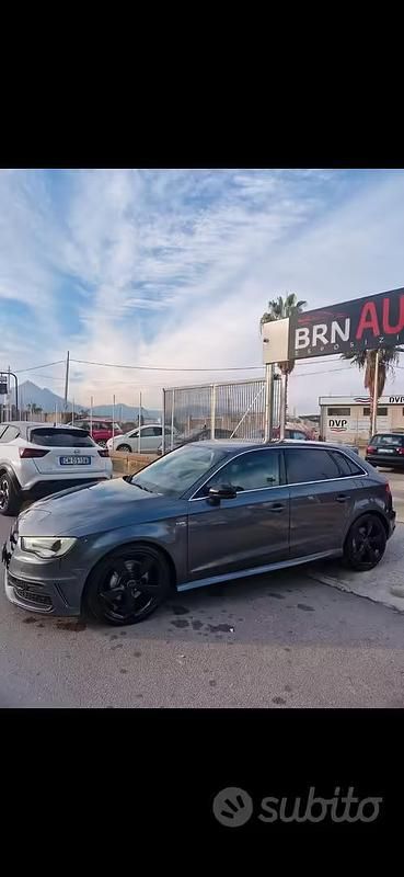 Usata Audi A3 S-Line 150 CV (110 kW) 2014 Grigio Berlina